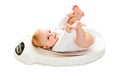 Weighting infant Royalty Free Stock Photo