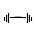 Weightlifter icon vector sign Royalty Free Stock Photo