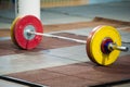Weightlifting Barbell. Competition Royalty Free Stock Photo