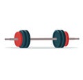 Weightlifting barbell isolated vector illustration Royalty Free Stock Photo