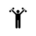 Weightlifting, gym, muscle, exercise, icon. Element of gym pictogram. Premium quality graphic design icon. Signs and symbols