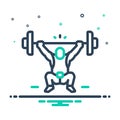 Mix icon for Weightlifting, gym and gymnasium