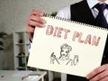 Weightloss concept meaning diet plans with phrase on the piece of paper Royalty Free Stock Photo