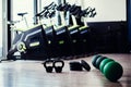 Weightloss fitness accessories Royalty Free Stock Photo