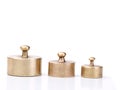 Weights for balance scale Royalty Free Stock Photo