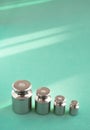 Weights calibration standard, exact weight Royalty Free Stock Photo