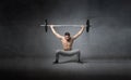 Weights lifting for athlete Royalty Free Stock Photo