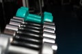 Weights Rack Royalty Free Stock Photo
