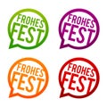 Weihnachten - Frohes Fest Buttons. Royalty Free Stock Photo