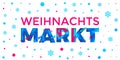 Weihnachtsmarkt banner Weihnachten Christmas German holiday market vector snowflake pattern background
