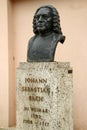 Weimar, Germany - April 7, 2024: Monument to the famous German composer and organist Johann Sebastian Bach, who lived for nine