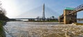 Weir on the Odra river