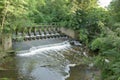 Weir overflow water