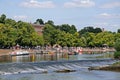 Weir on River Dee, Chester.