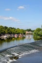 Weir on River Dee, Chester.