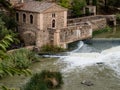 Weir or dam on the River Tajo Toledo, Spain, Espana