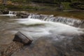 The weir on the Upper Clydach River Royalty Free Stock Photo