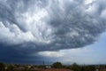 Weird asperatus clouds in the sky