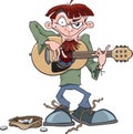 Weird Busker Cartoon