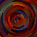 Weird Colorful Circles. Abstract Shapes Mosaic. Decorative Circle Stripes. Creative Art Background. Colored Illustration.