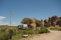 A weird geological phenomenon at a campground in new mexico