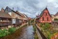 Weiss river in Kaysersberg, France Royalty Free Stock Photo