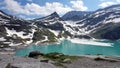 Weissee Glacier lake in National Park Hohe Tauern Austria Royalty Free Stock Photo