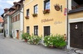 Old charming hotel decorated with flowers. Weissenkirchen in der Wachau, Lower Austria.