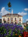 WEITRA/LOWER AUSTRIA - August 2019: City Hall of the historic town Weitra in the Waldviertel in Lower Austria