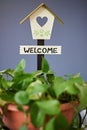 Welcom home sign Royalty Free Stock Photo