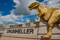 Welcom to Drumheller Royalty Free Stock Photo