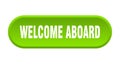 welcome aboard button Royalty Free Stock Photo