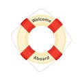 Welcome Aboard - Lifebuoy Royalty Free Stock Photo