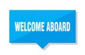 Welcome aboard price tag Royalty Free Stock Photo