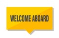 Welcome aboard price tag Royalty Free Stock Photo