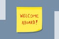 Welcome aboard sign Royalty Free Stock Photo