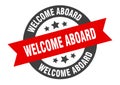 welcome aboard sign Royalty Free Stock Photo