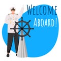 Welcome aboard social media post mockup