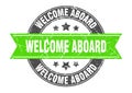 welcome aboard stamp Royalty Free Stock Photo