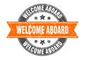 welcome aboard stamp Royalty Free Stock Photo