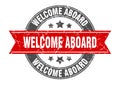 welcome aboard stamp Royalty Free Stock Photo