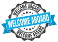 Welcome aboard stamp Royalty Free Stock Photo