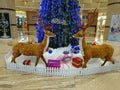 Shenzhen, China: welcoming Christmas decorations in the landscape at the hotel lobby