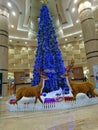 Shenzhen, China: welcoming Christmas decorations in the landscape at the hotel lobby