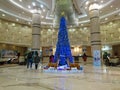 Shenzhen, China: welcoming Christmas decorations in the landscape at the hotel lobby