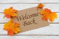 Welcome Back Card Royalty Free Stock Photo