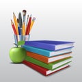 Welcome back to school background. Royalty Free Stock Photo