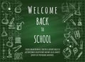 Welcome back to school background Royalty Free Stock Photo