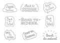 Welcome back to school. Coloring Page Royalty Free Stock Photo