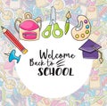 Welcome Back To School Doodle Clip Art